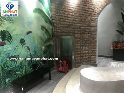 Lắp thang 200kg cho nhà hàng Phú Cường tại Số 100 Vũ Phạm Hàm, Hà Nội